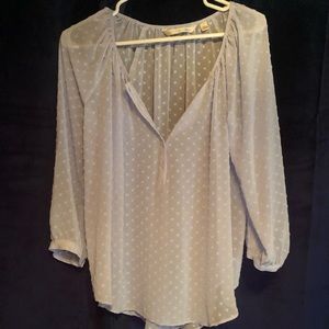 Light blue sheer top